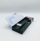 Blue Space-Themed Magnetic Geometry Box with Pen Slots & Sharpener